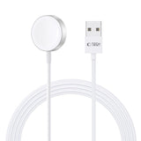 Tech-Protect UltraBoost magnetisk induktiv oplader med USB-A-stik til Apple Watch 1,2 m - hvid