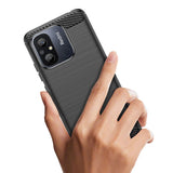 Tech-Protect TPUCarbon-hylster til Xiaomi Redmi 12C - sort