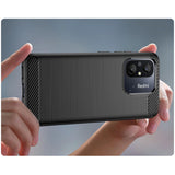 Tech-Protect TPUCarbon-hylster til Xiaomi Redmi 12C - sort
