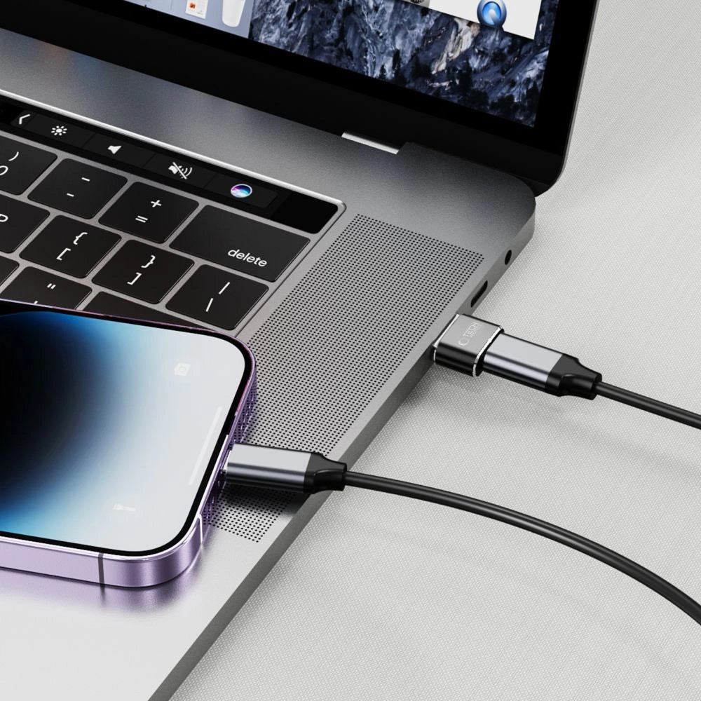 Tech-Protect UltraBoost USB-A (mandlig) / USB-C (kvindelig) adapter - sort