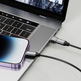 Tech-Protect UltraBoost USB-A (mandlig) / USB-C (kvindelig) adapter - sort