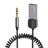 Tech-Protect UltraBoost lydadapter mini jack 3,5 mm (mand) / Bluetooth - grå