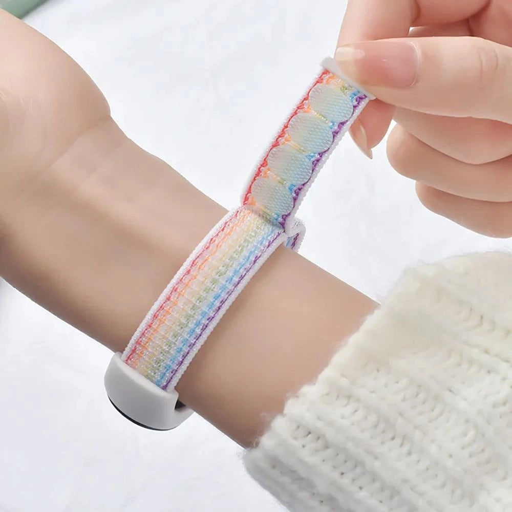 Tech-Protect Nylon Strap til Xiaomi Smart Band 8 / 8 NFC - sort