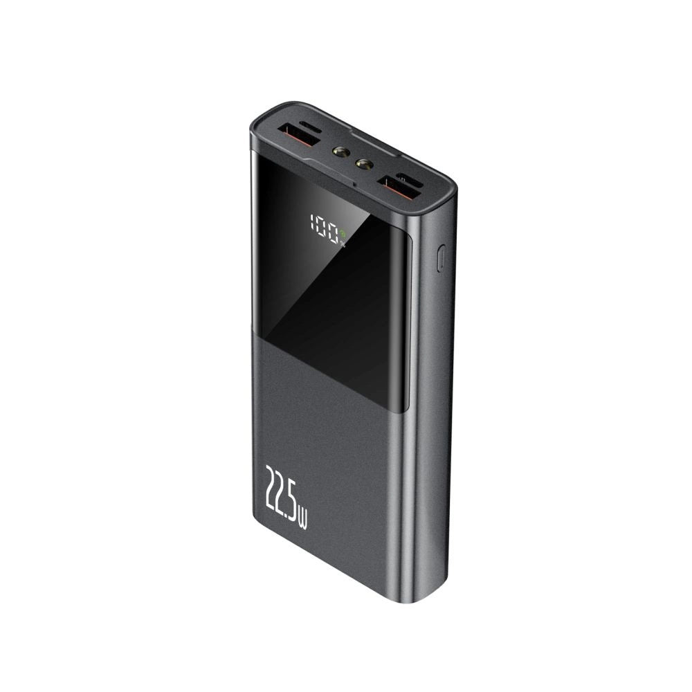 Powerbank Tech-Protect PB13 20000mAh 22.5W 2x USB-A / USB-C / Lightning med USB-C / USB-A kabel - grå