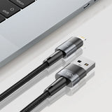 Tech-Protect UltraBoost Lightning / Lightning kabel 12W 2,4A 0,25m - grå