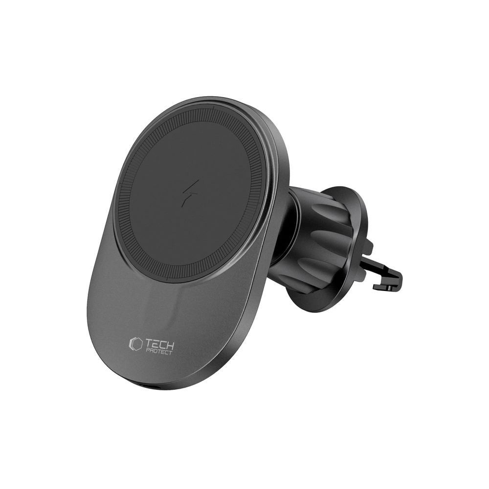 Tech-Protect MM15W-V1 biltelefonholder med MagSafe 15W induktiv oplader til luftventilation - sort