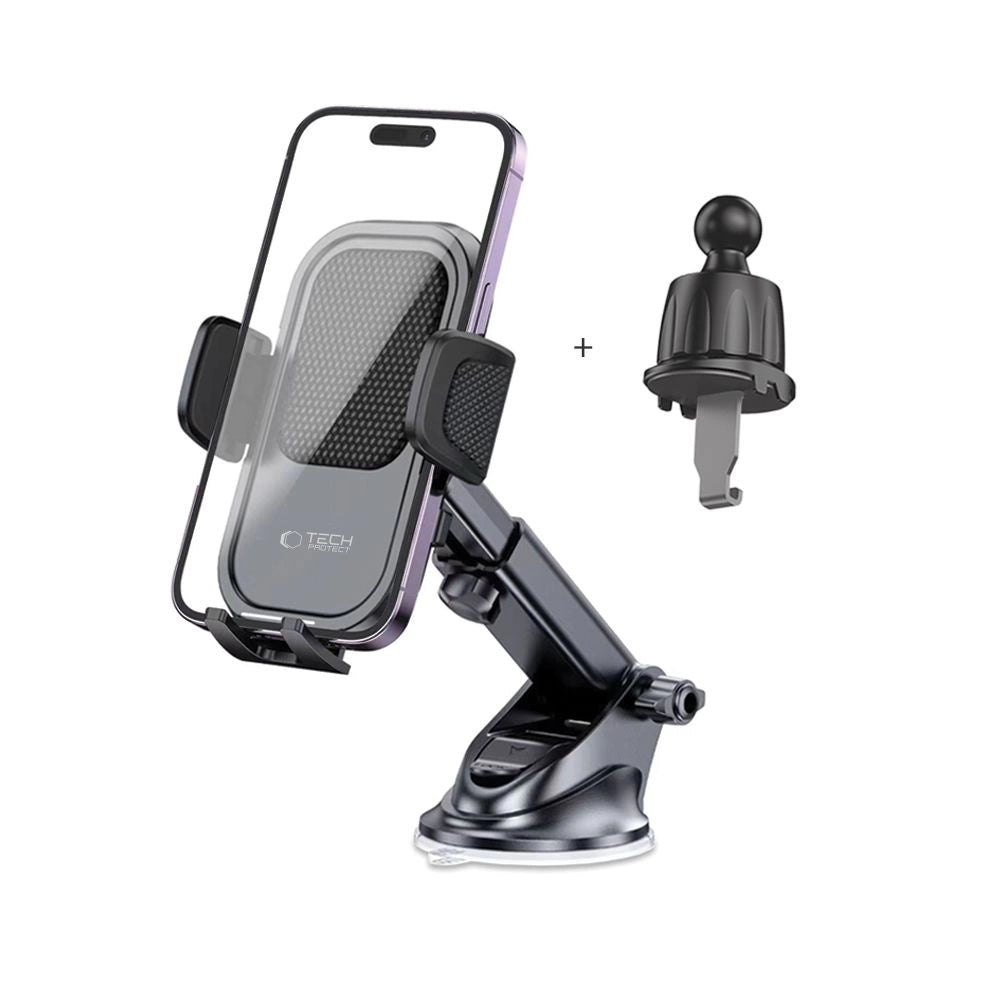 Tech-Protect V6-biltelefonholder til cockpit/luftventil - sort