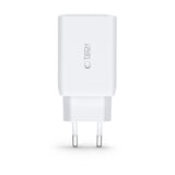 Tech-Protect C65W oplader 2x USB-C PD 65W / USB-A QC 3.0 - sort