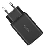 Tech-Protect C65W oplader 2x USB-C PD 65W / USB-A QC 3.0 - sort
