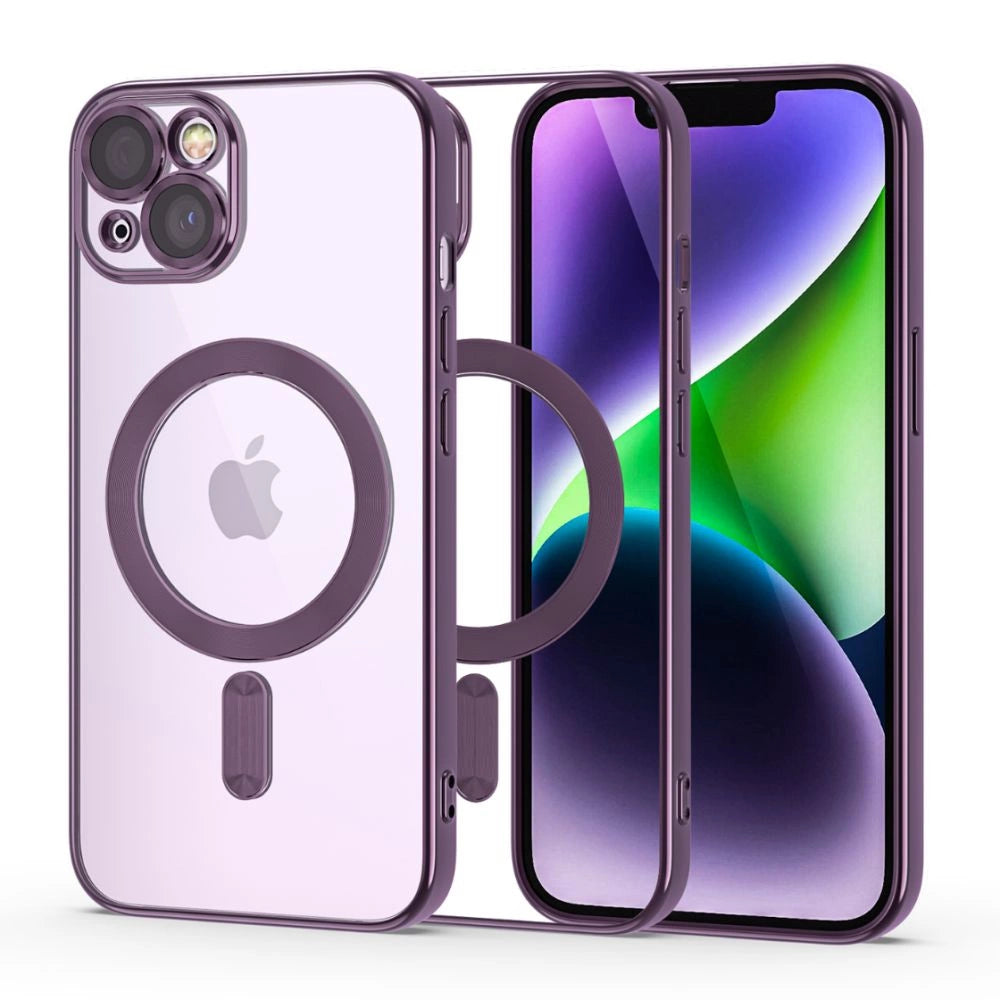 Tech-Protect MagShine Line MagSafe iPhone 14 Case - lilla