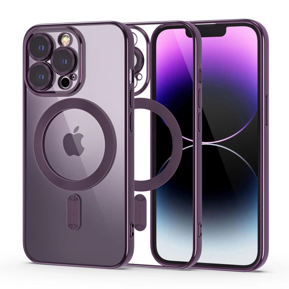 Tech-Protect MagShine Line MagSafe iPhone 14 Pro Case - lilla