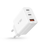 Tech-Protect NC30W oplader 2x USB-C PD 30W / USB-A QC 3.0 - hvid