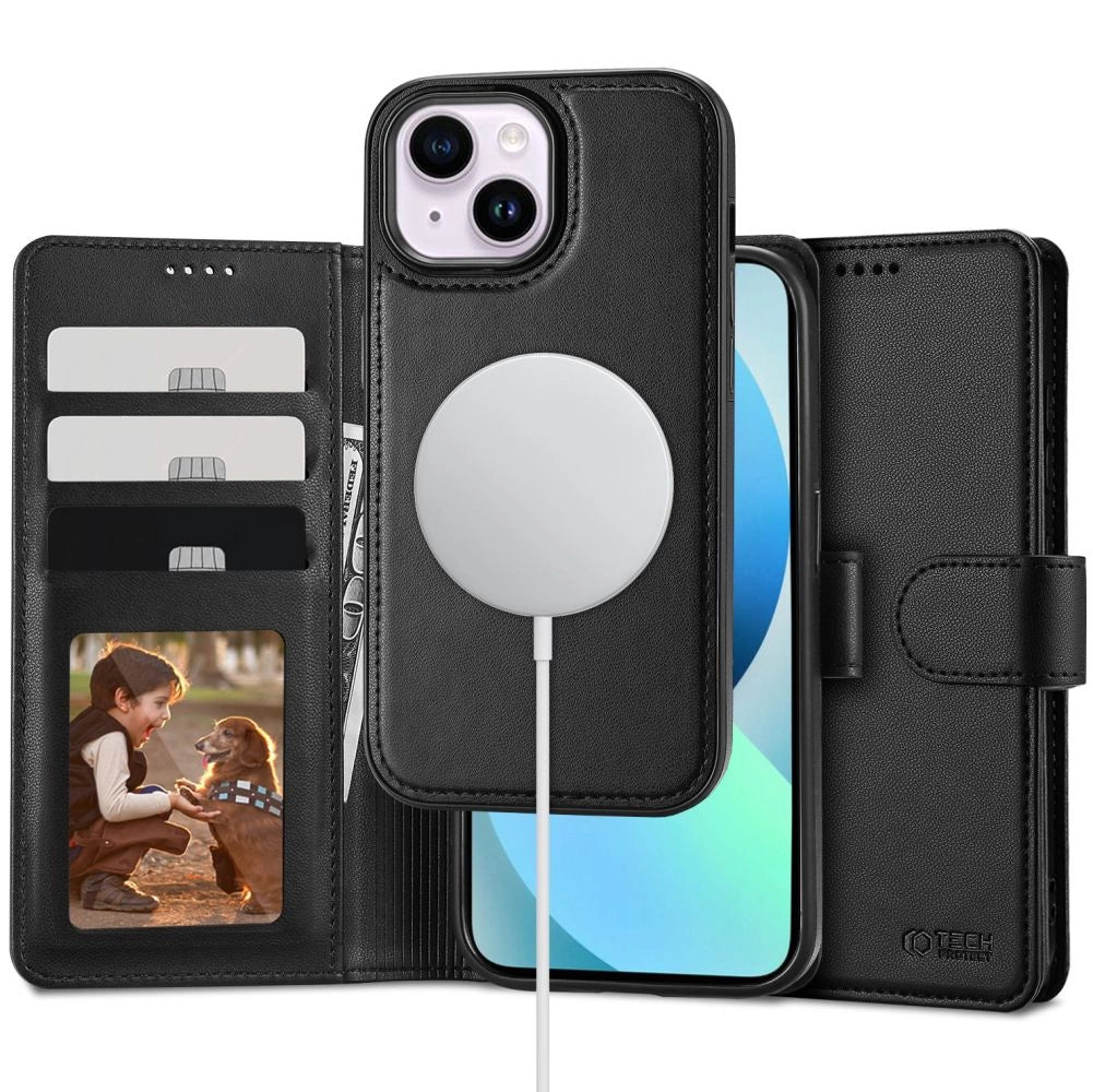 Tech-Protect Wallet MagSafe-kasse til iPhone 13 - sort