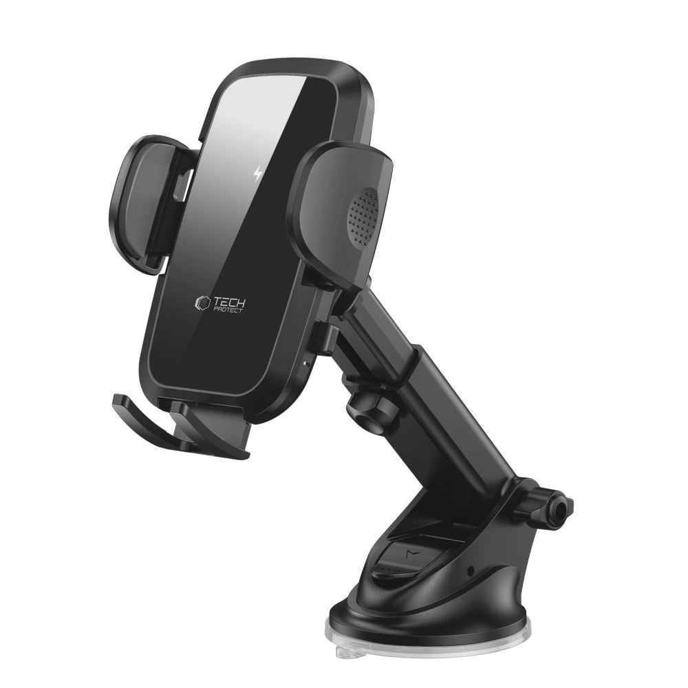 Tech-Protect CM15W-V1 Biltelefonholder med 15W induktiv oplader til cockpit/luftventil - sort