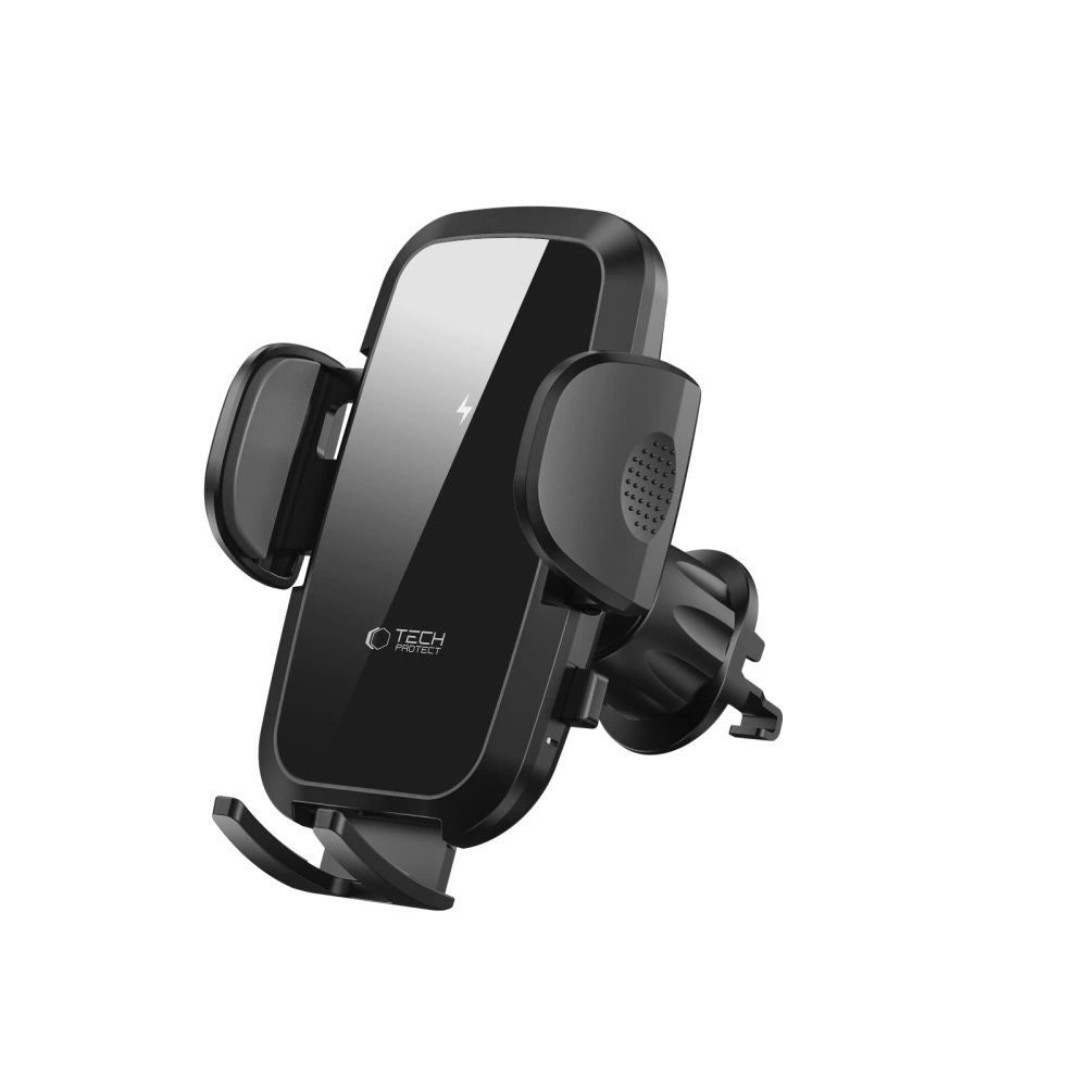 Tech-Protect CM15W-V1 Biltelefonholder med 15W induktiv oplader til cockpit/luftventil - sort
