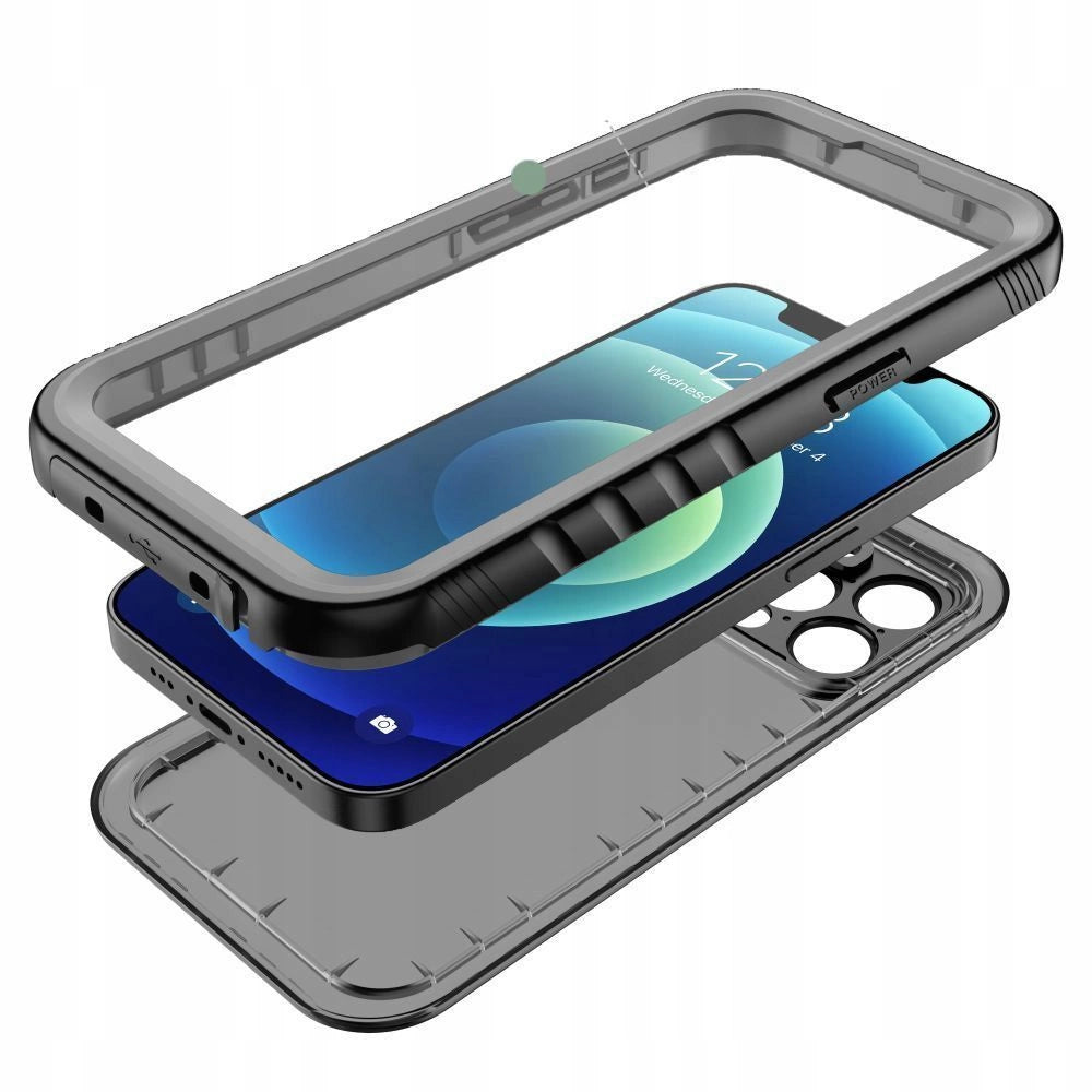 Tech-Protect ShellBox Case Waterproof IP68 med MagSafe til iPhone 15 - sort