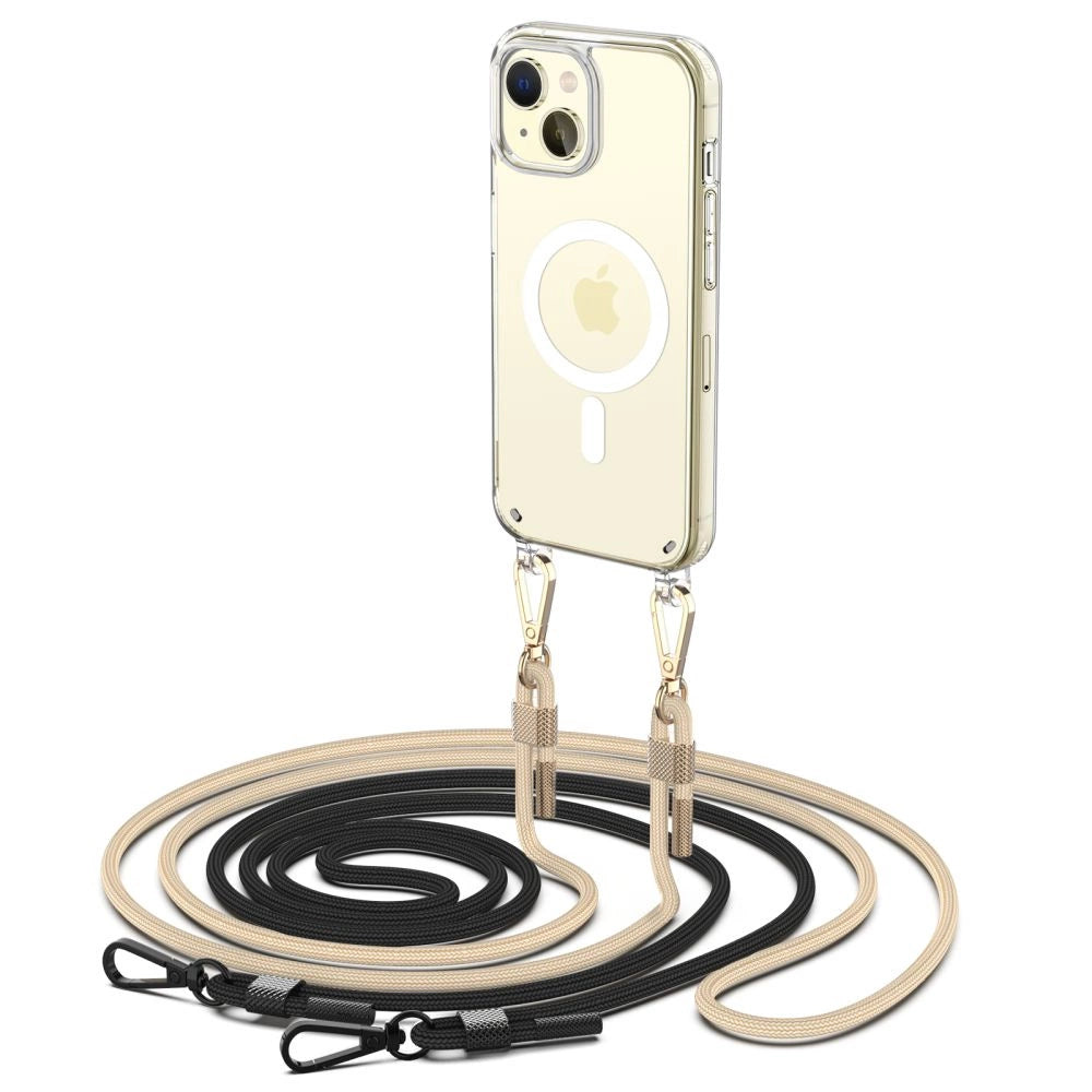 Tech-Protect FlexAir-kædefoder med MagSafe til iPhone 15 - sort/beige
