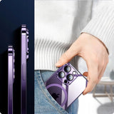 Tech-Protect MagShine Line MagSafe fodtøj til iPhone 15 Pro - sort