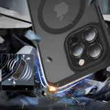 Tech-Protect MagMat Cam+ MagSafe iPhone 15 Pro Case - Matte sort
