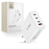 Tech-Protect NC100W-GAN oplader GaN 3x USB-C PD 100W / USB-A QC 3.0 - hvid