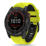 Tech-Protect IconBand Pro Strap til Garmin Fenix 3 / 5X / 3HR / 5X Plus / 6X / 6X Pro / 7X - Lime Black