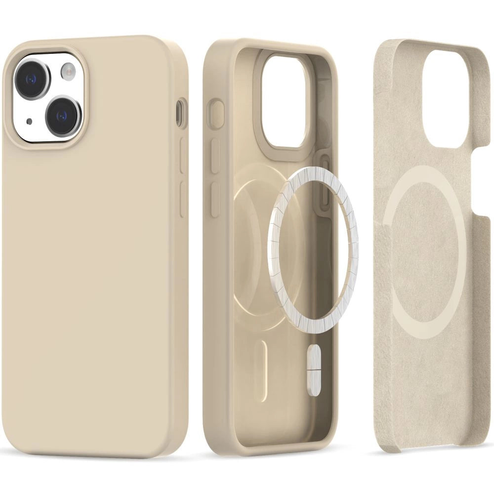 Tech-Protect Silicone MagSafe Case til iPhone 13 / 14 - Beige