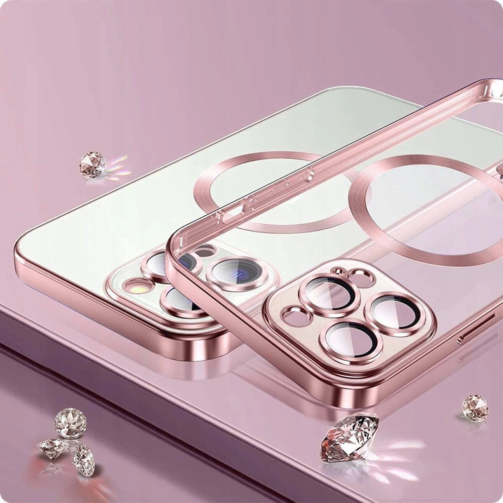 Tech-Protect MagShine Line MagSafe fodtøj til iPhone 15 - blå