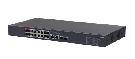 Dahua Technology DH-CS4218-16ET-190 netværksswitch Administreret L2 Gigabit Ethernet (10/100/1000) Strøm over Ethernet (PoE) Sort