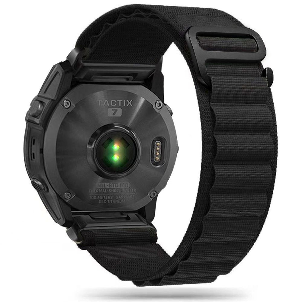 Tech-Protect Nylon Pro Strap til Garmin Fenix 3 / 5X / 3HR / 5X Plus / 6X / 6X Pro / 7X - sort