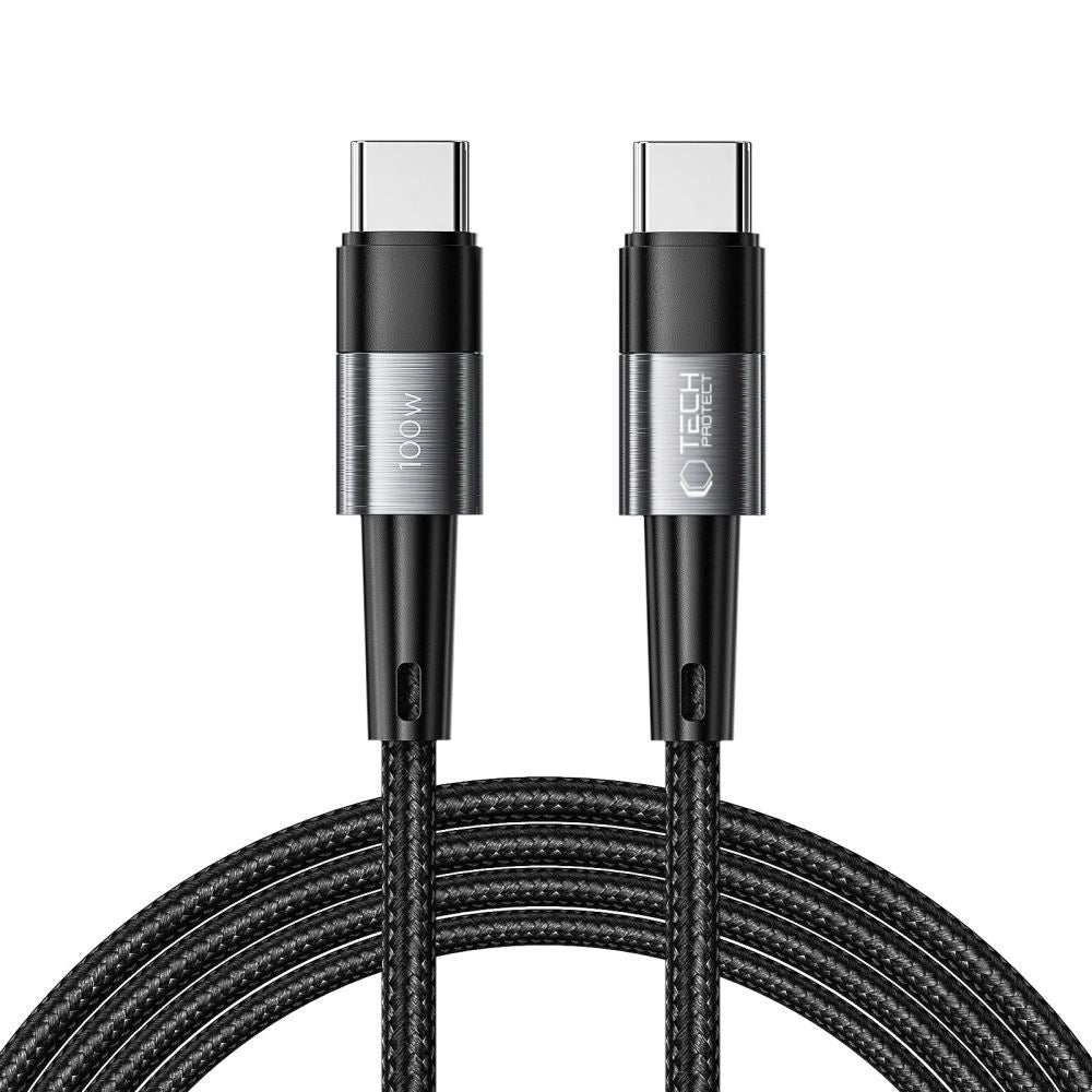 Tech-Protect UltraBoost USB-C / USB-C PD-kabel 100W 5A 2m - grå