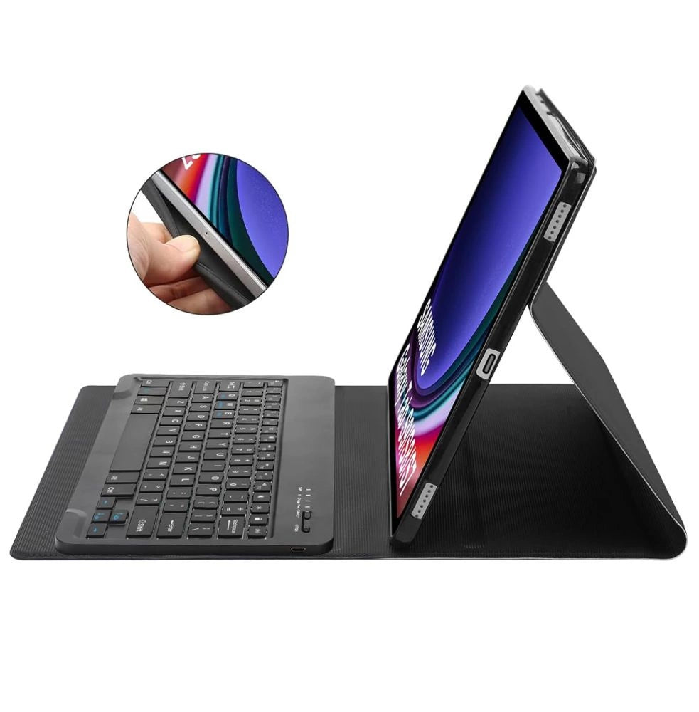Tech-Protect SC Pen + Keyboard Case med tastatur til Samsung Galaxy Tab S9 FE+ 12.4" X610 / X616B - sort