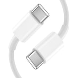 Tech-Protect C20W 2x USB-C PD 20W oplader med USB-C / USB-C kabel - hvid