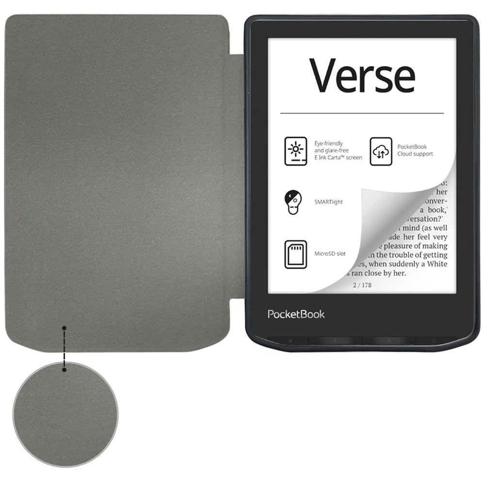 Tech-Protect SmartCase til PocketBook Vers / Vers Pro - sort