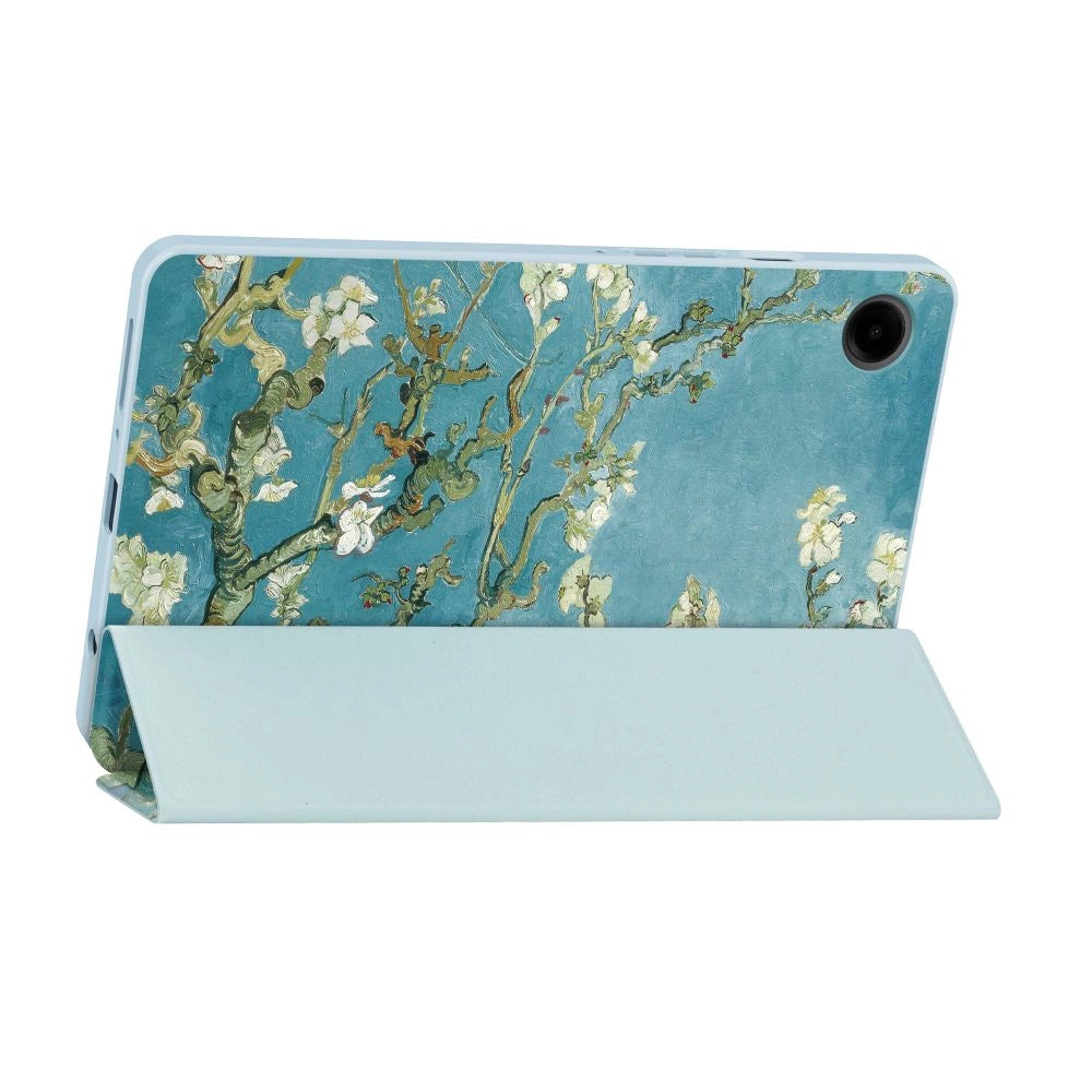 Tech-Protect SmartCase til Samsung Galaxy Tab A9 8.7" X110 / X115 - blå med sakura blomster