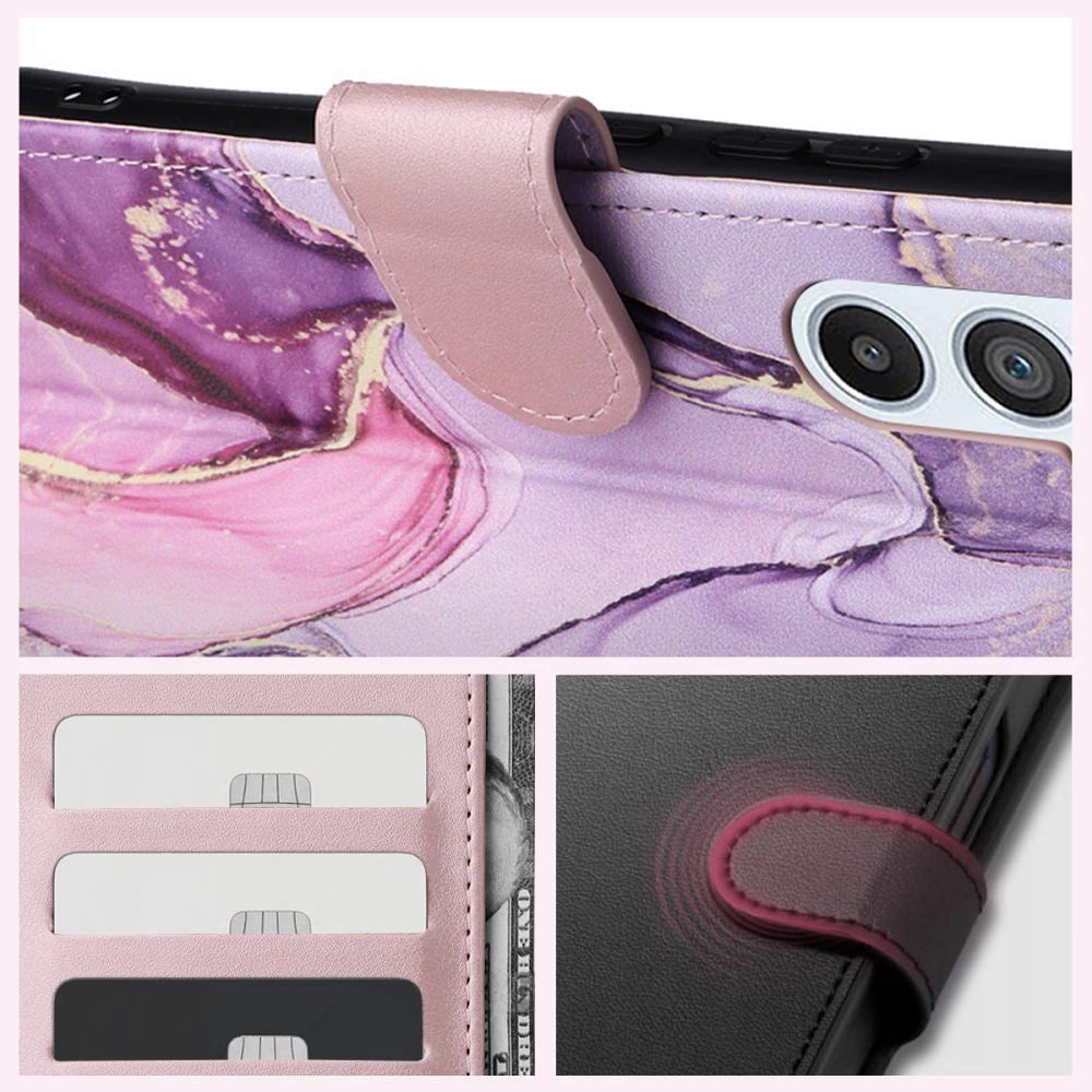 Tech-Protect Wallet Case til Samsung Galaxy A25 5G - Pink Marble