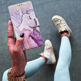 Tech-Protect Wallet Case til Samsung Galaxy A25 5G - Pink Marble