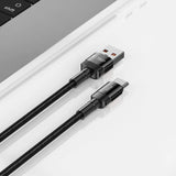 Tech-Protect UltraBoost Evo USB-C / USB-A kabel 100W 5A 0,25m - sort