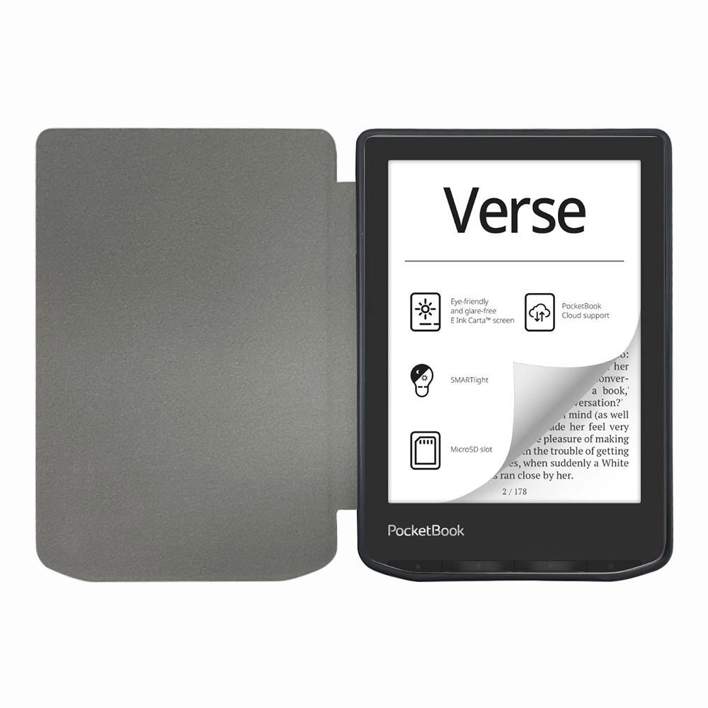 Tech-Protect SmartCase til PocketBook Vers / Vers Pro - Blå med Sakura Blomster