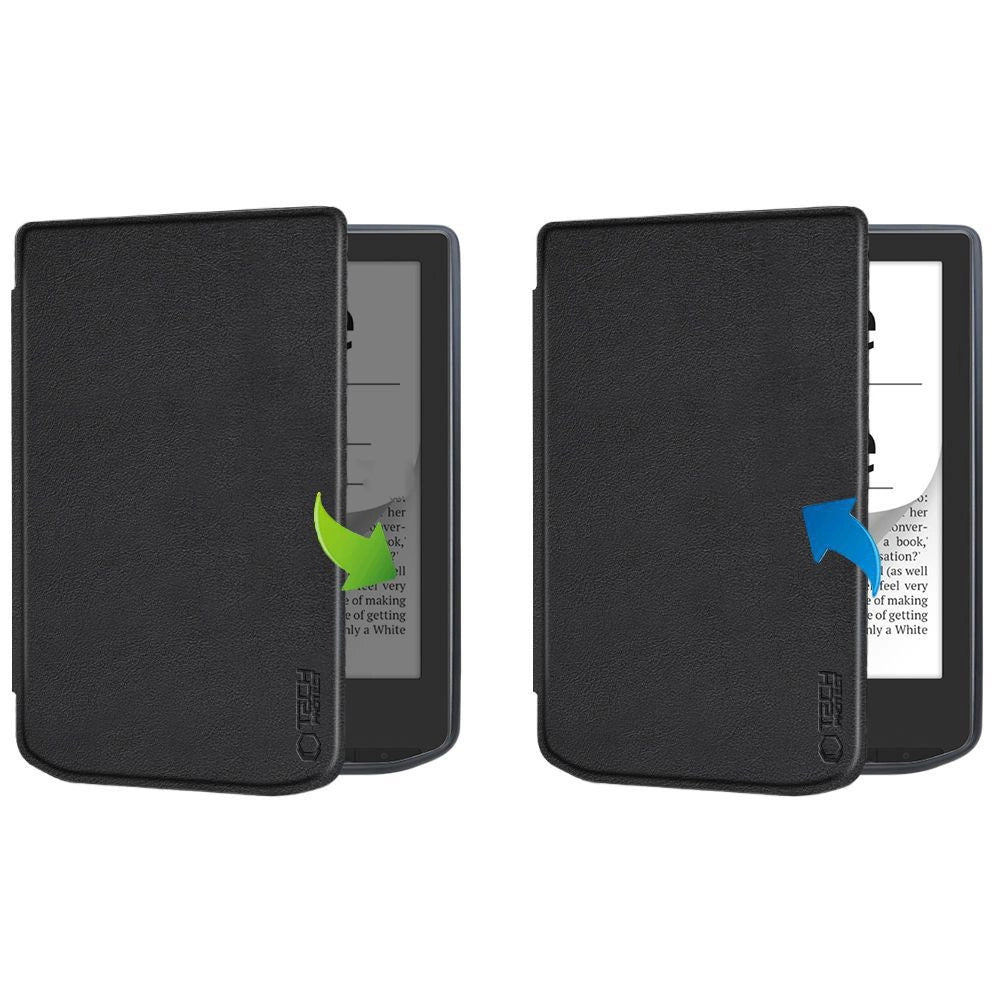 Tech-Protect SmartCase til PocketBook Vers / Vers Pro - Blå med Sakura Blomster