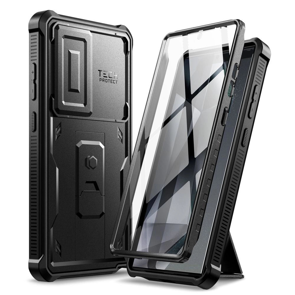 Tech-Protect Kevlar Cam+ Case til Samsung Galaxy S24 Ultra - sort