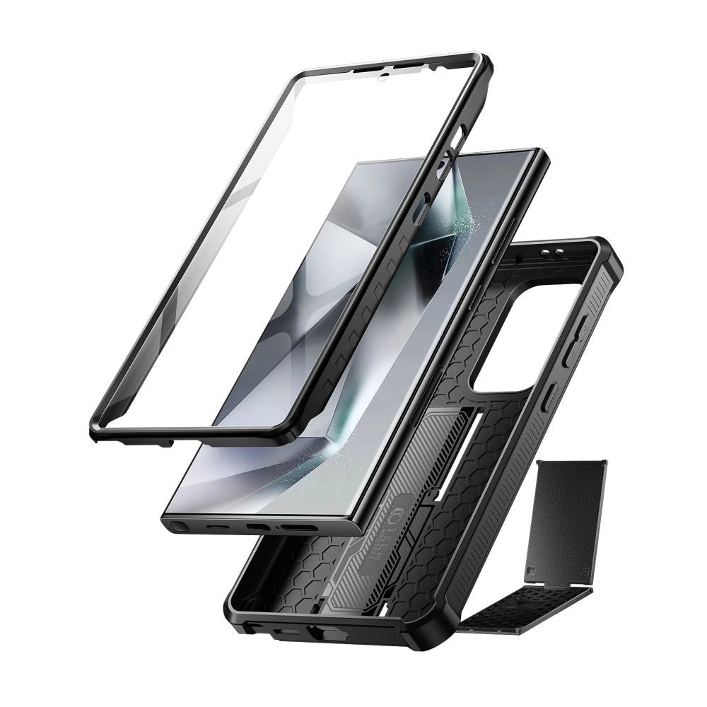 Tech-Protect Kevlar Cam+ Case til Samsung Galaxy S24 Ultra - sort