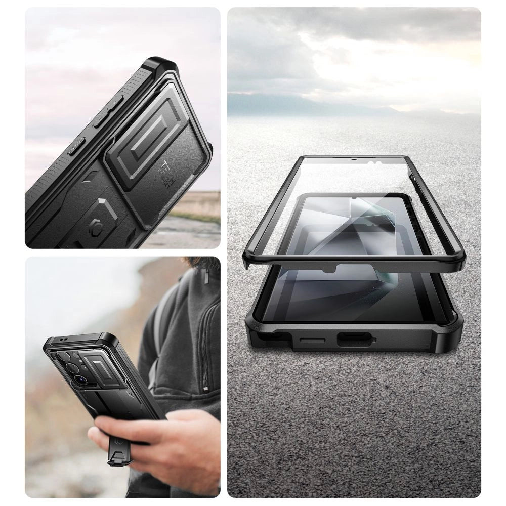 Tech-Protect Kevlar Cam+ Case til Samsung Galaxy S24 Ultra - sort
