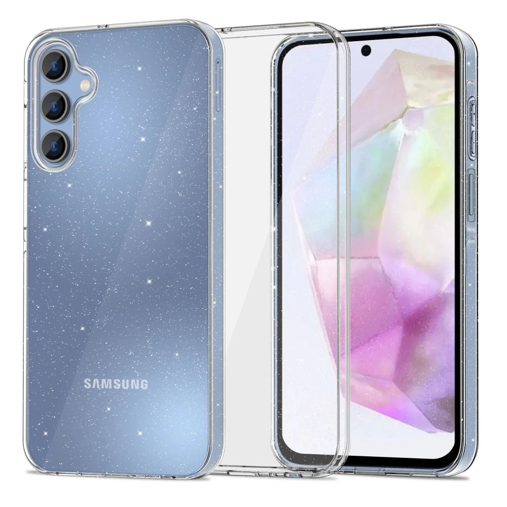 Tech-Protect FlexAir Case til Samsung Galaxy A35 5G - Clear-Glitter