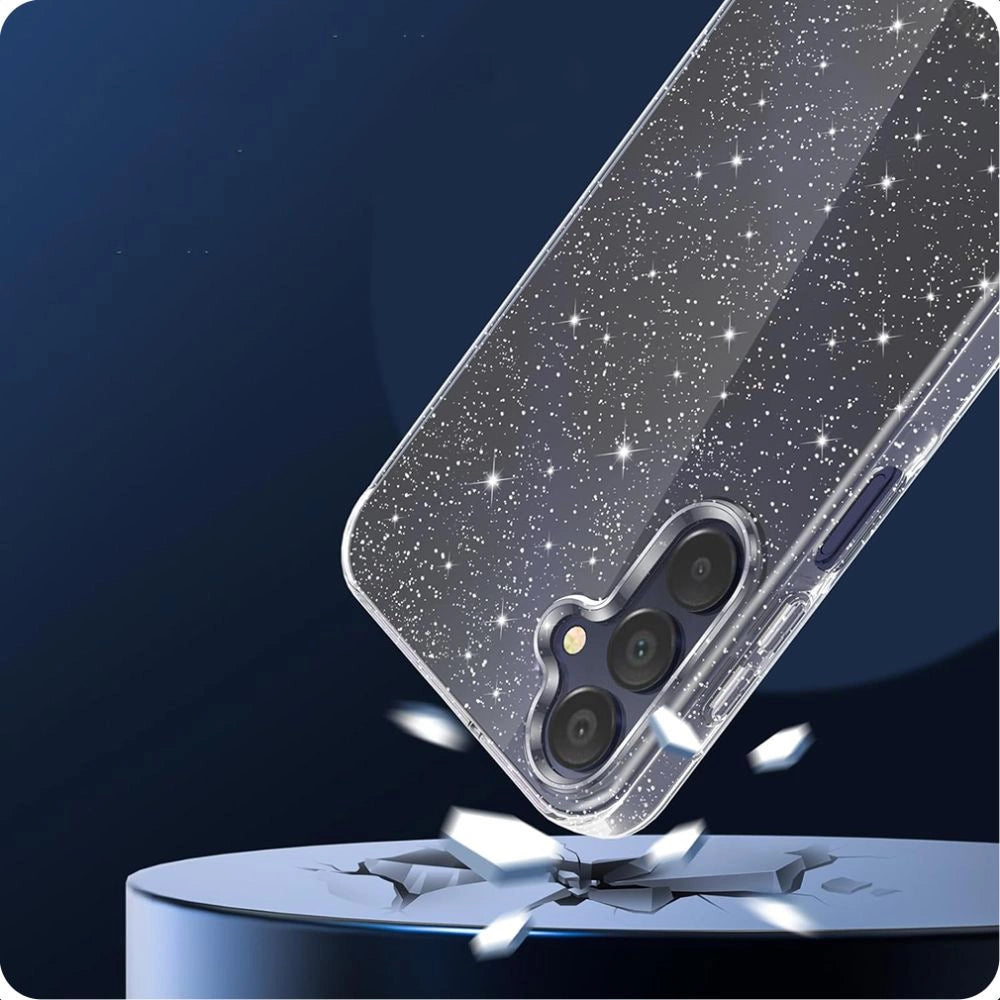 Tech-Protect FlexAir Case til Samsung Galaxy A55 5G - Clear-Glitter