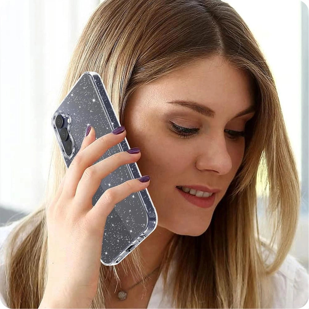 Tech-Protect FlexAir Case til Samsung Galaxy A55 5G - Clear-Glitter