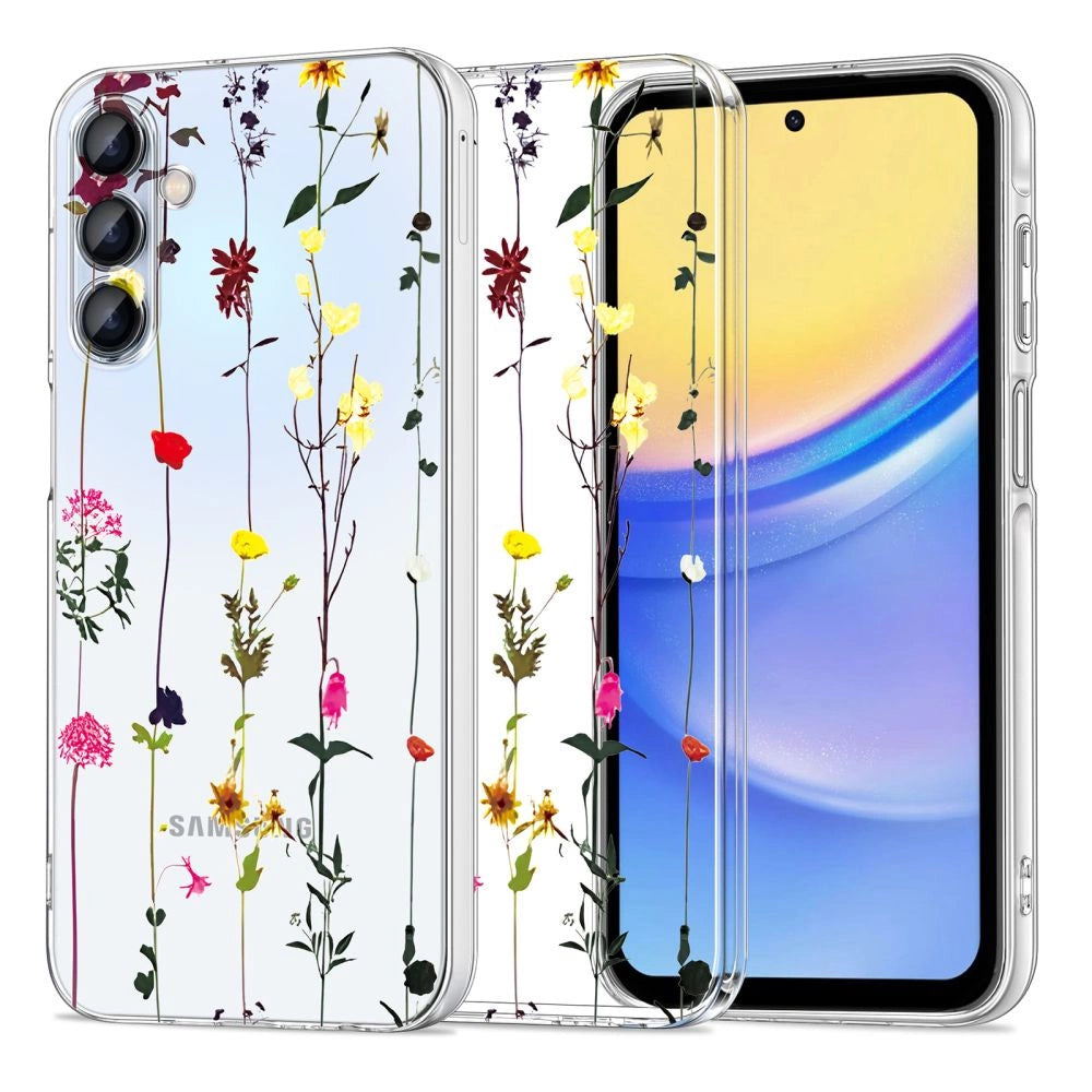 Tech-Protect FlexAir+ Case til Samsung Galaxy A35 5G - Farverige blomster