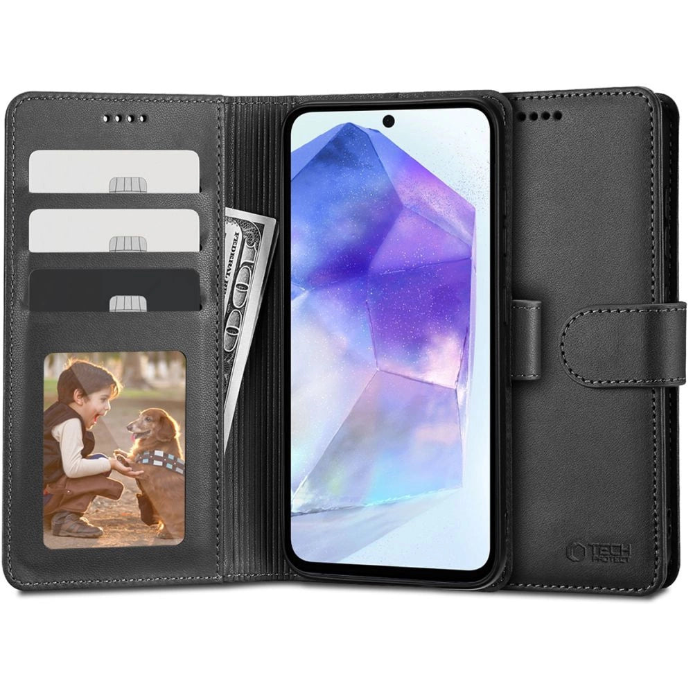Tech-Protect Wallet Case til Samsung Galaxy A55 5G - sort