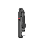 Tech-Protect L05S Bluetooth Selfie Stick med Stativ op til 105 cm med LED-lys - sort