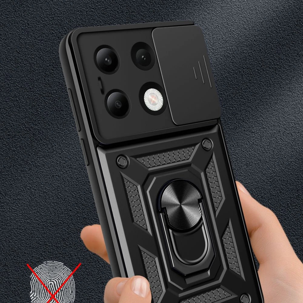 Tech-Protect CamShield Pro Case til Xiaomi Redmi Note 13 4G / LTE - sort