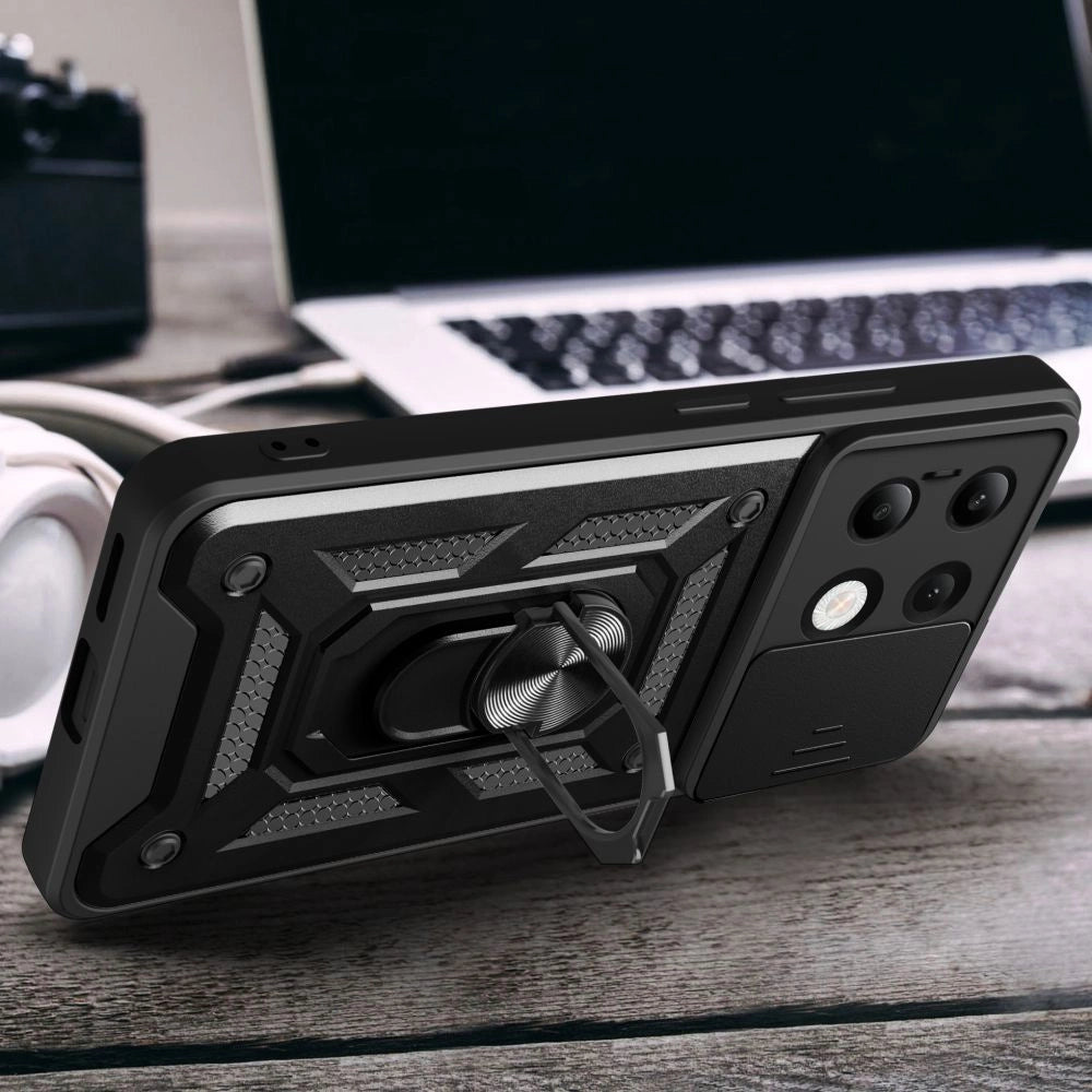 Tech-Protect CamShield Pro Case til Xiaomi Redmi Note 13 4G / LTE - sort